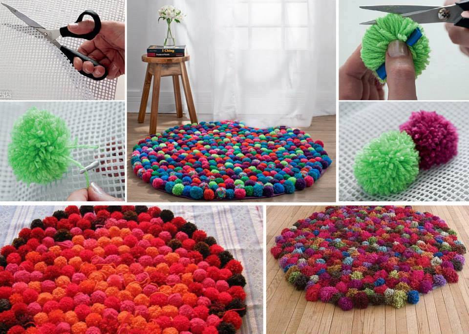 Cómo hacer pompones de lana paso a paso.Ideal para decorar!