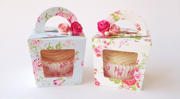 Cajas artesanales para cupcakes