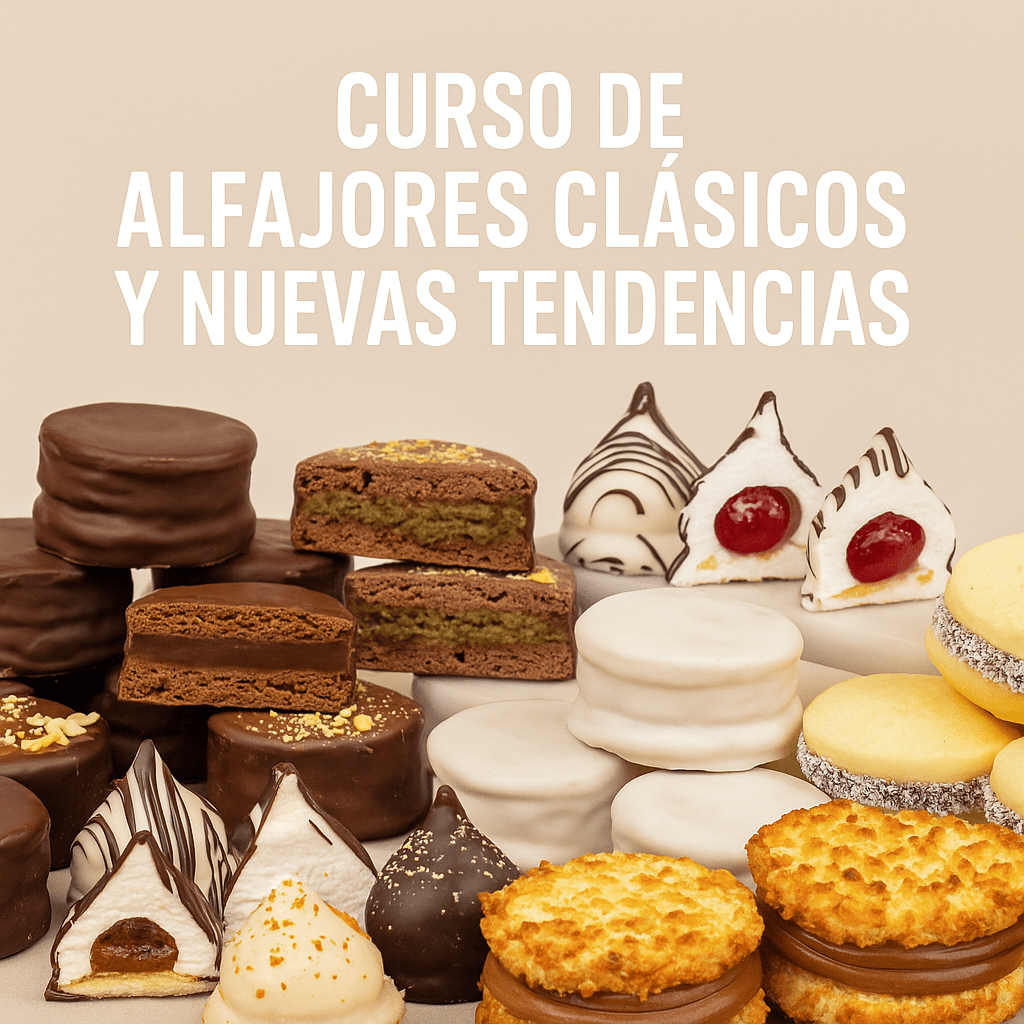 ✨ Curso Presencial – Alfajores Clásicos & Tendencias📍 Mundo Pastel | 🗓️ Sábados 2 y 9 de agosto🕒 Dos clases intensivas de 4 horas
Aprendé a hacer alfajores increíbles:🍫 Clásicos: marplatense, maicena, santafesino, glaseados, havanets, almendra🌟 Tendencias: alfajor Dubai, vino tinto, mousse, pistacho & frambuesa, salado tipo Havanna, cordobés, conitos y Ricardito
✅ Te llevás todo lo que hacés✅ Incluye materiales + clase online de costeo y packaging✅ No necesitás experiencia
💵 Valor: $98.890🎉 Alumnos 2025: 15% OFF📲 Cupos limitados – Reservá tu lugar ya🔗 www.escuelamundopastel.com | WhatsApp: +54 9 221 6910268